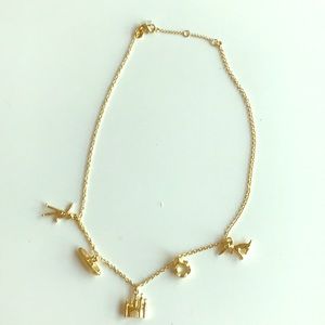 Girls Gold charm necklace